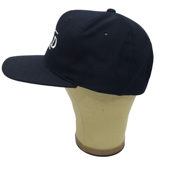 The Road Embroidered Snapback Cap Trucker Baseball Hat Yupoong Wool Blend Blue - Picture 10 of 13